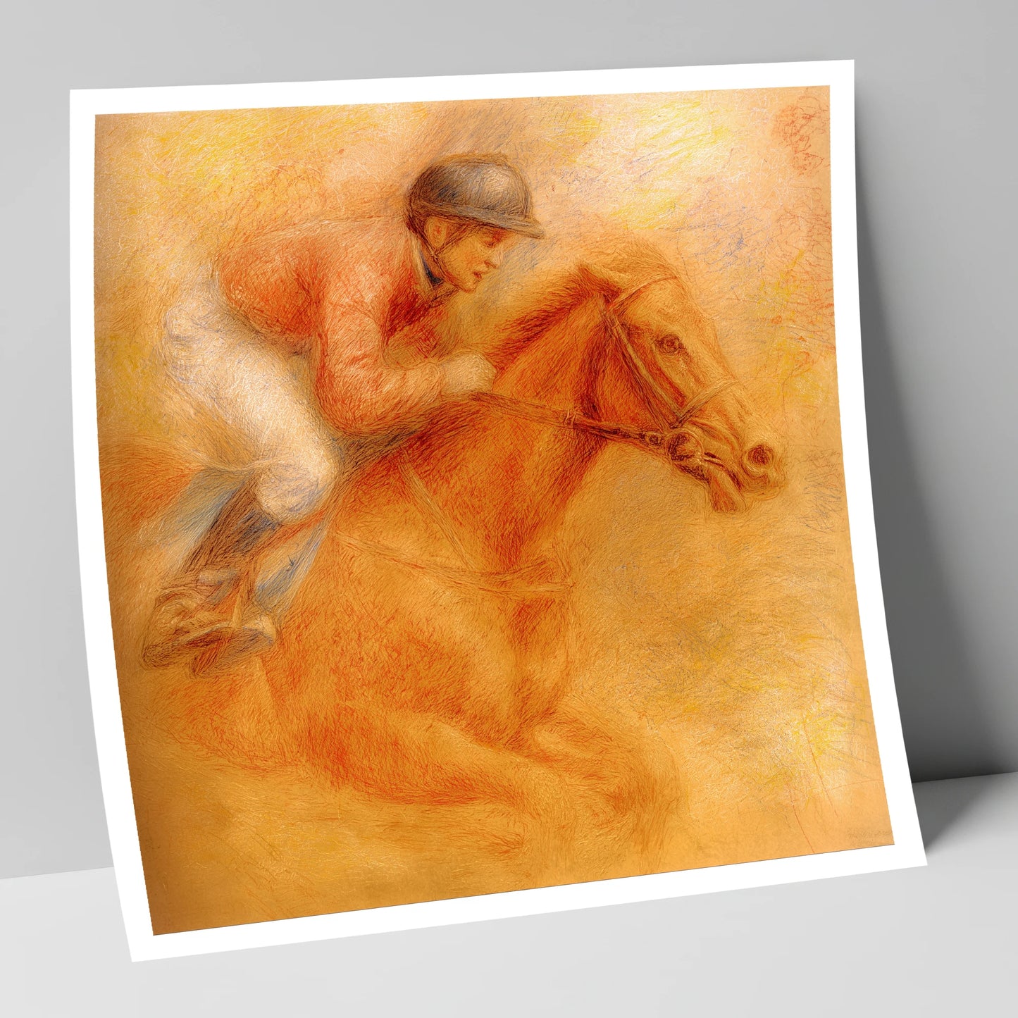 The Final Furlong racing horse art print
