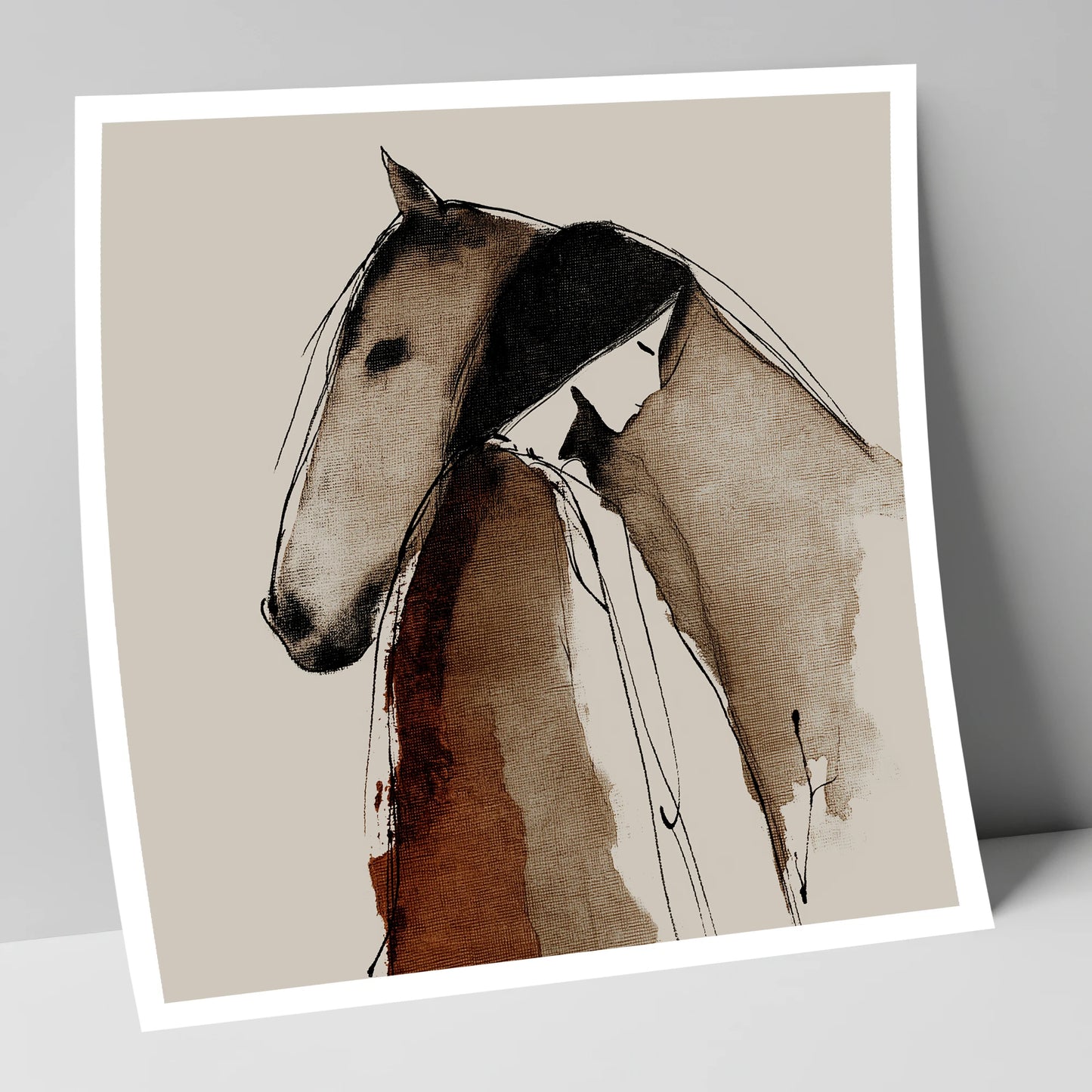 The Unspoken Bond horse & rider art print