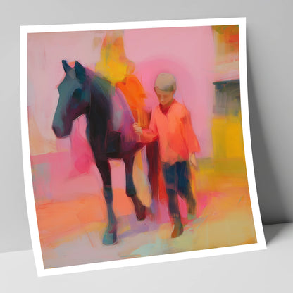 Radiant Companions horse & rider art print