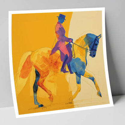Vivid Dressage Rhythms dressage horse art print