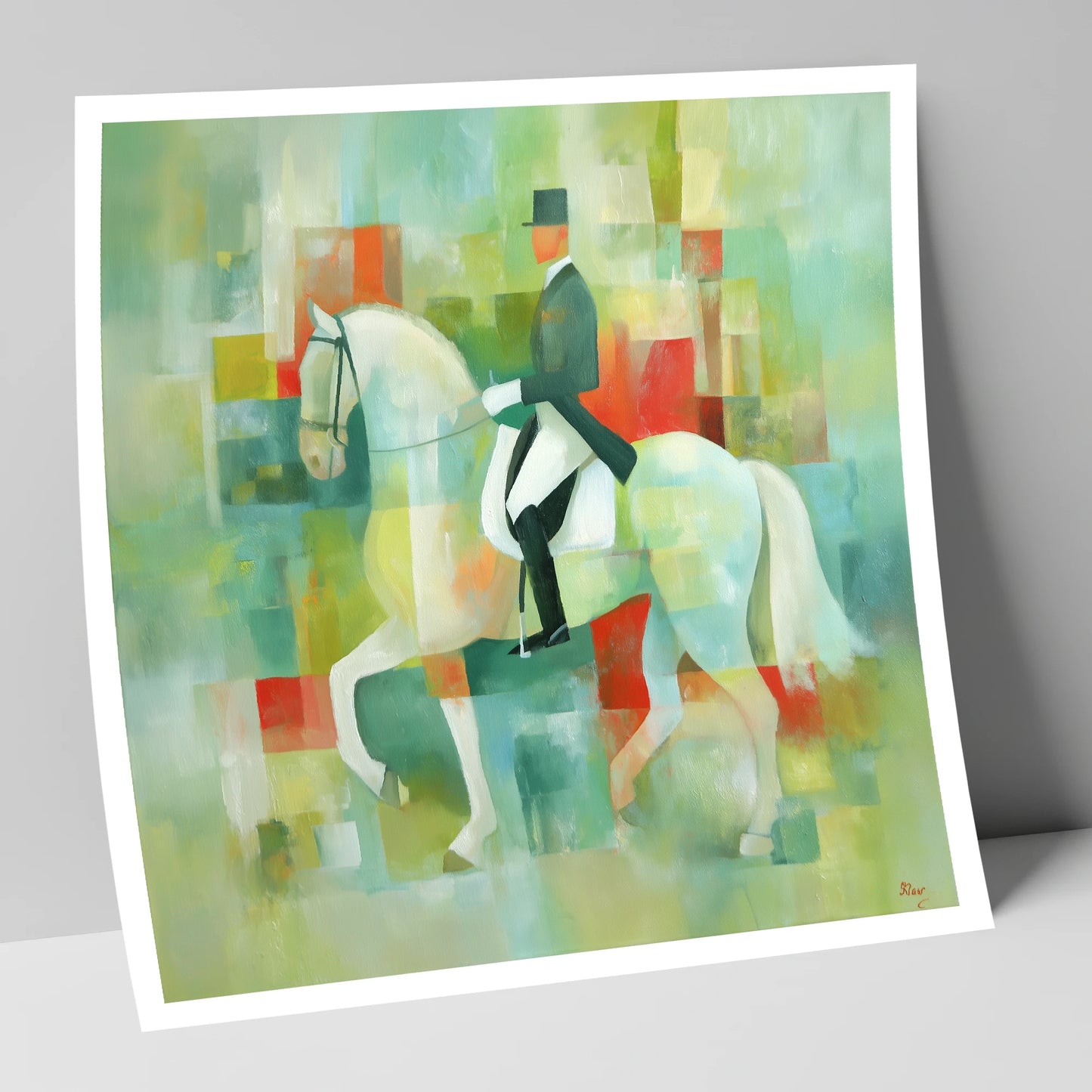Collected In Colour dressage horse art print