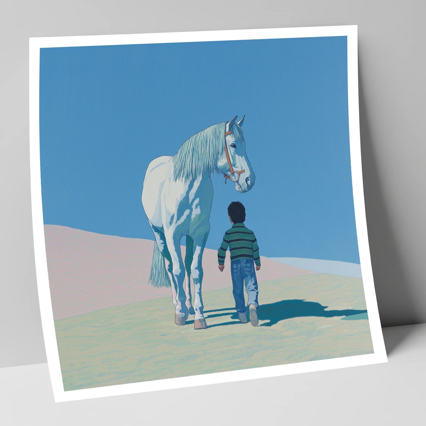 The Quiet Companion horse & rider art print