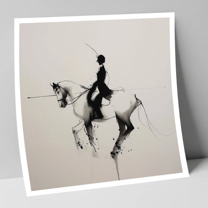 Ethereal Dressage Harmony dressage horse art print
