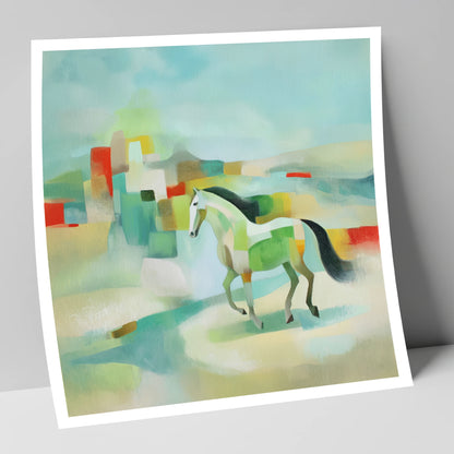 Structured Stride horse landscape art print