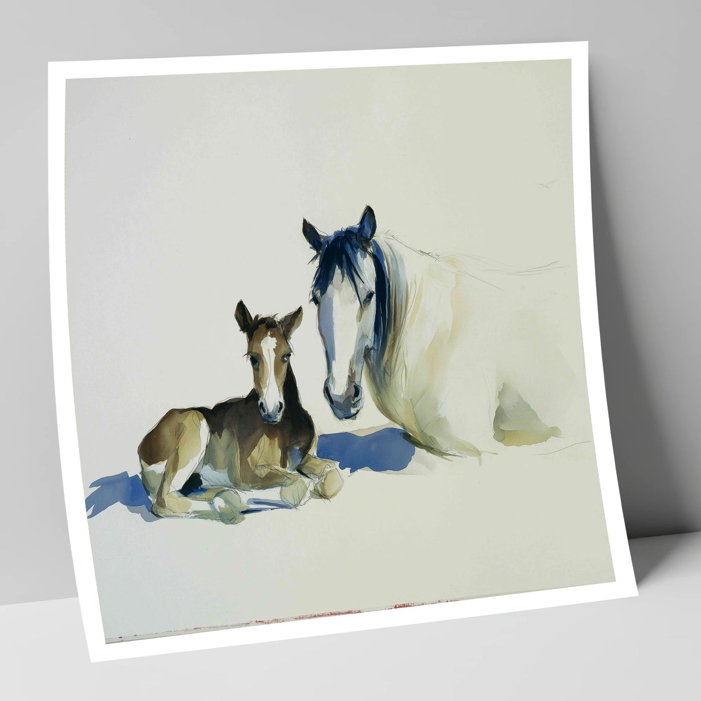 Quiet Devotion mare & foal art print