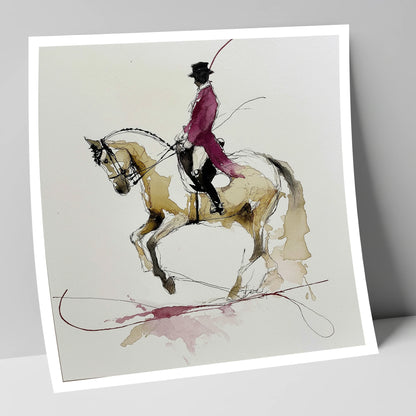 Poise and Passage dressage horse art print