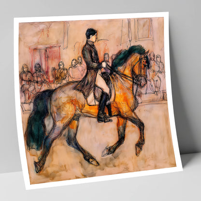 Classical Cadence dressage horse art print