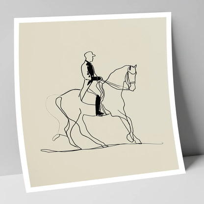 Elegance in Motion dressage horse art print