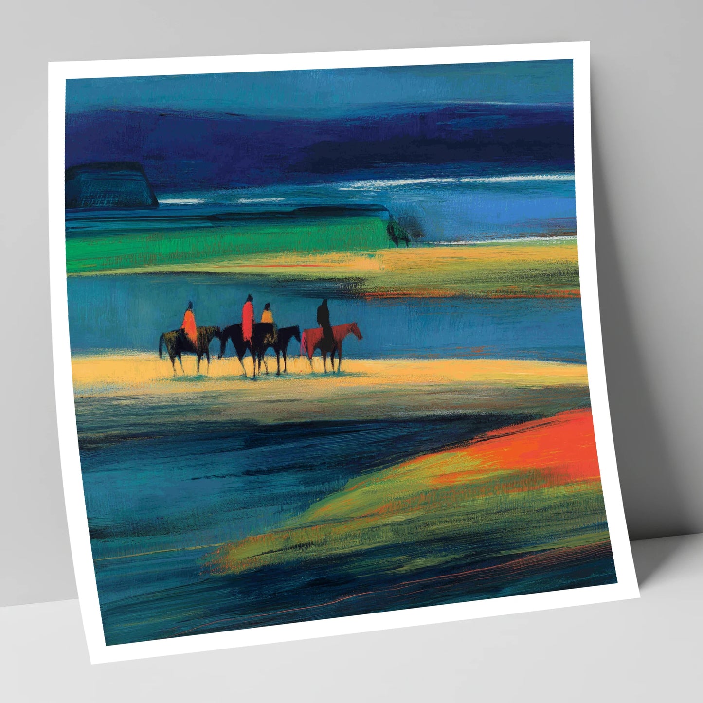 Riders on the Painted Tide horse landscape art print