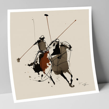 The Ride-Off polo horse art print