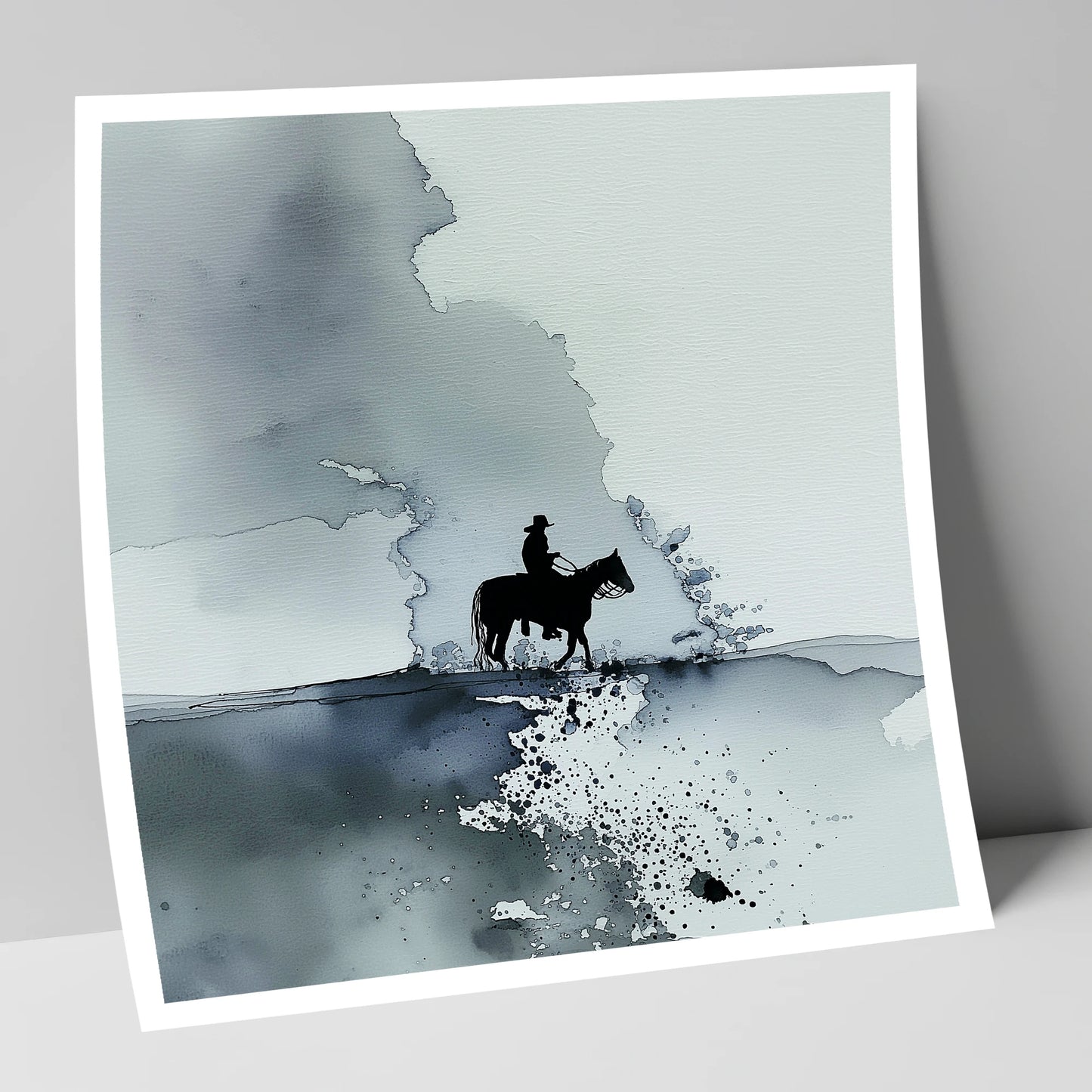 The Lone Trail western horse art print