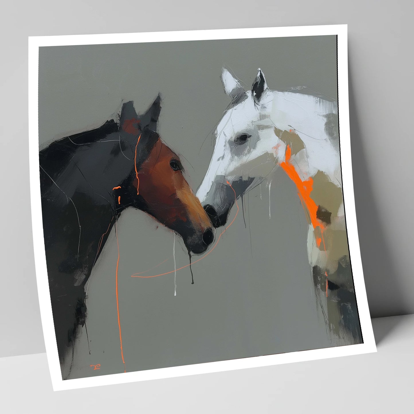 Bold Connection horse portrait art print