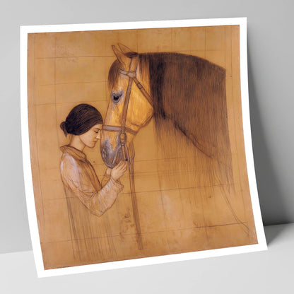 The Silent Bond horse & rider art print