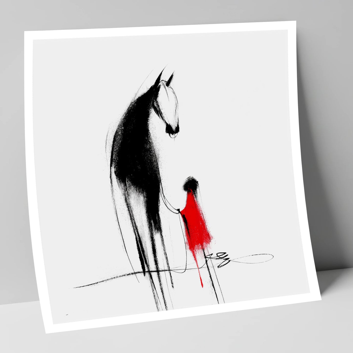 Crimson Connection horse & rider art print