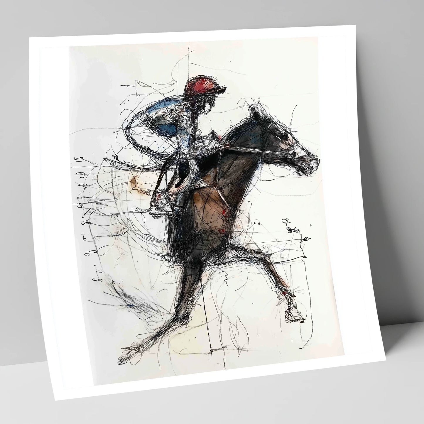 At Full Stretch racing horse art print