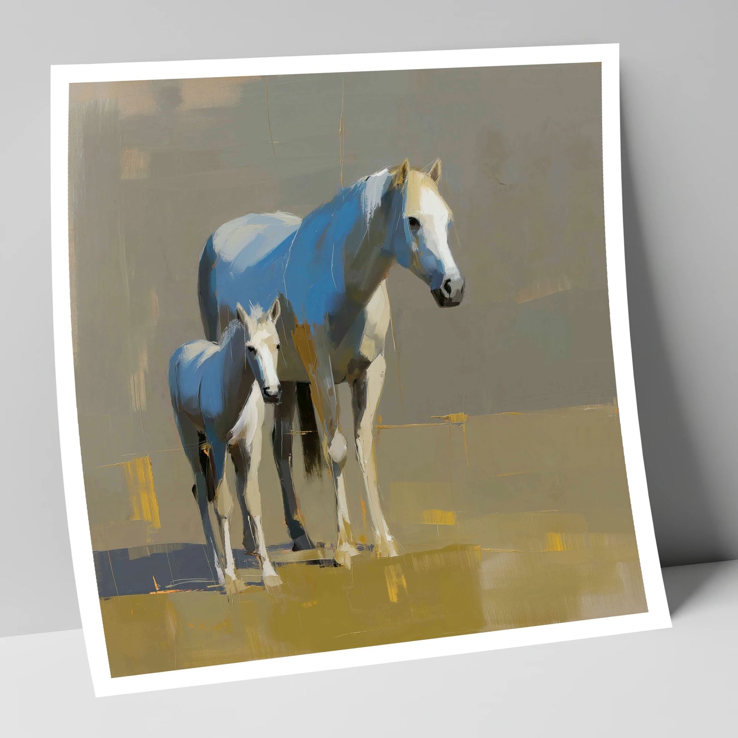 A Mother’s Quiet Watch mare & foal art print