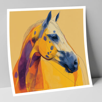 Radiant Appaloosa Profile horse breed art print