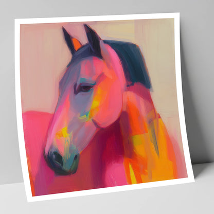Painted Passion horse portrait art print