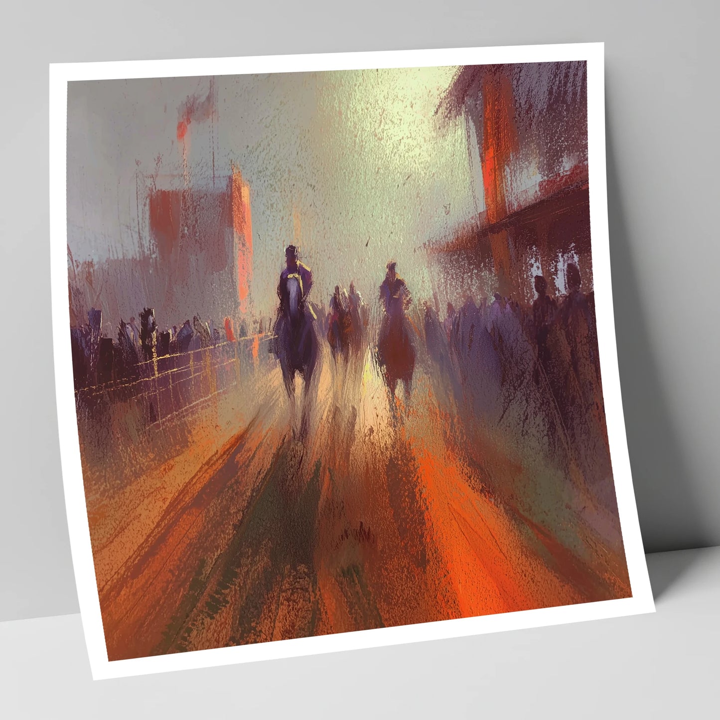 The Arena Haze show jumping horse art print