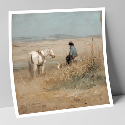 Vast Horizons horse & rider art print