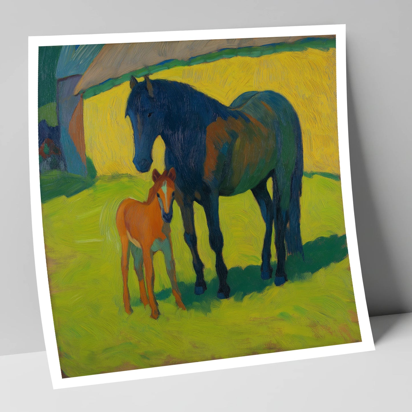 Radiant Pasture Bond mare & foal art print