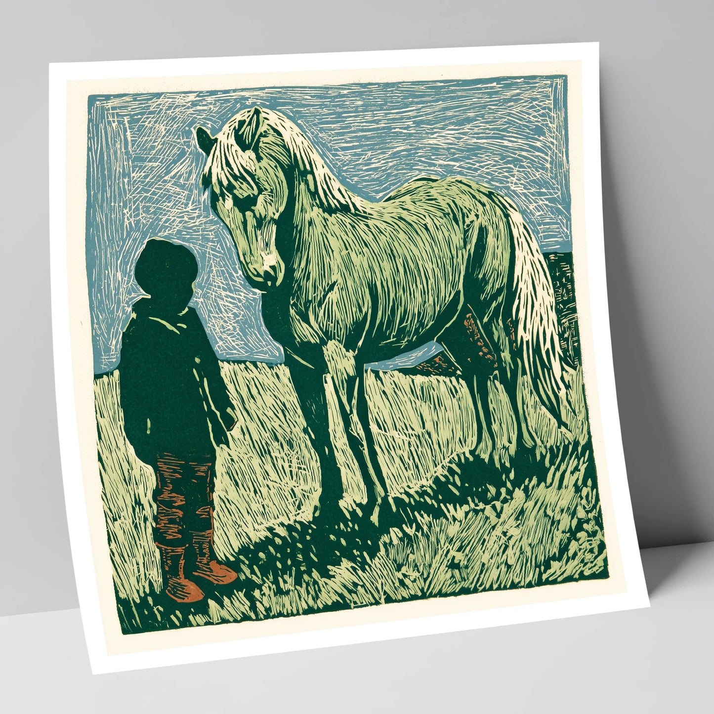 The Silent Bond horse & rider art print