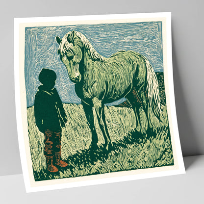 The Silent Bond horse & rider art print