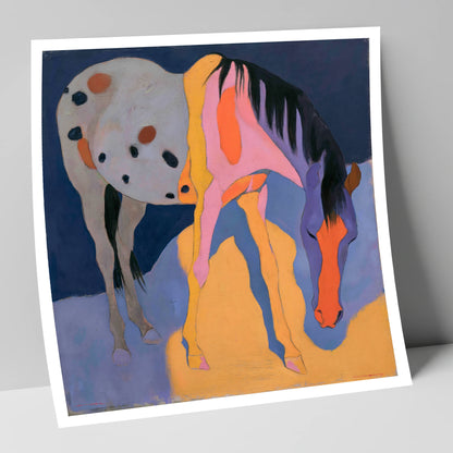 Vibrant Grazing Appaloosa Horse horse breed art print