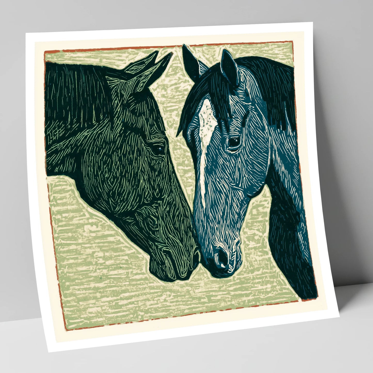 Kindred Spirits horse portrait art print
