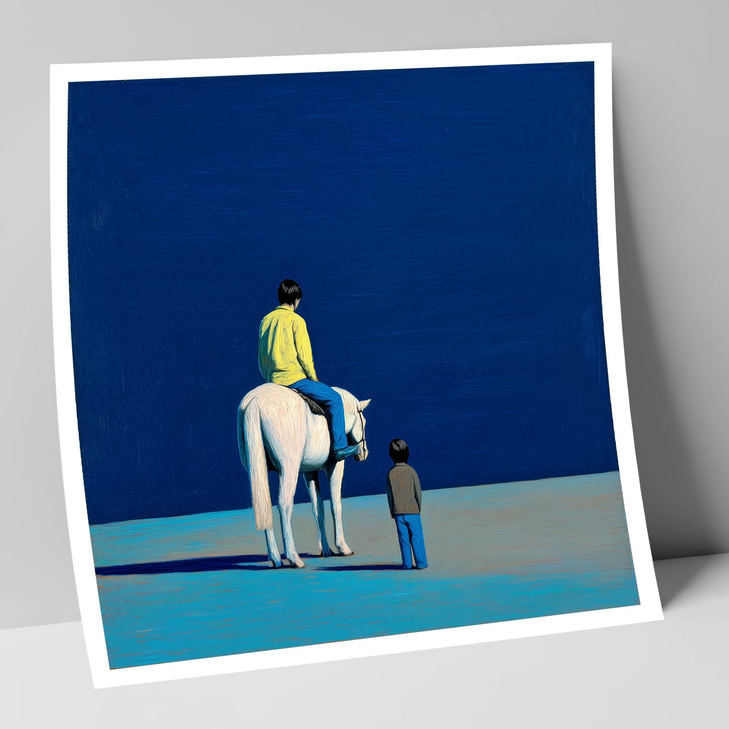 The Quiet Expanse horse & rider art print