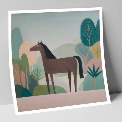 The Quiet Valley horse breed art print