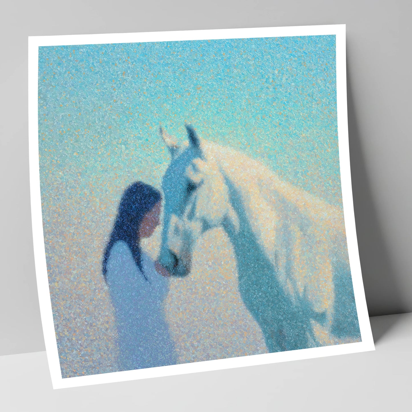 Luminous Connection horse & rider art print