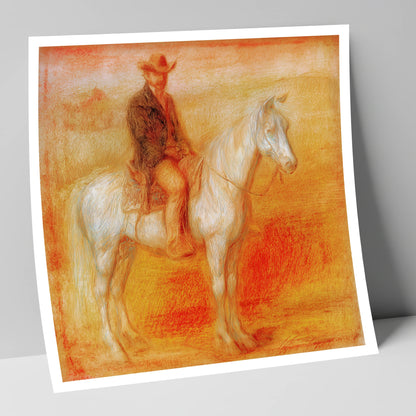 Sunbaked Western Silence western horse art print