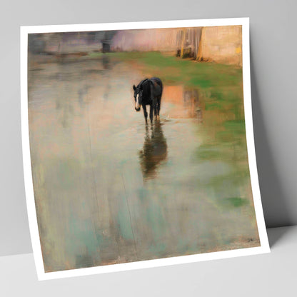 Quiet Reflection horse landscape art print