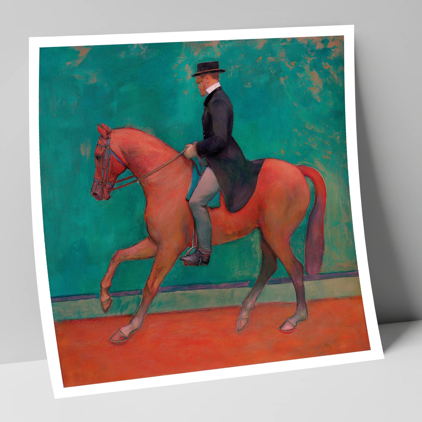 The Emerald Passage dressage horse art print