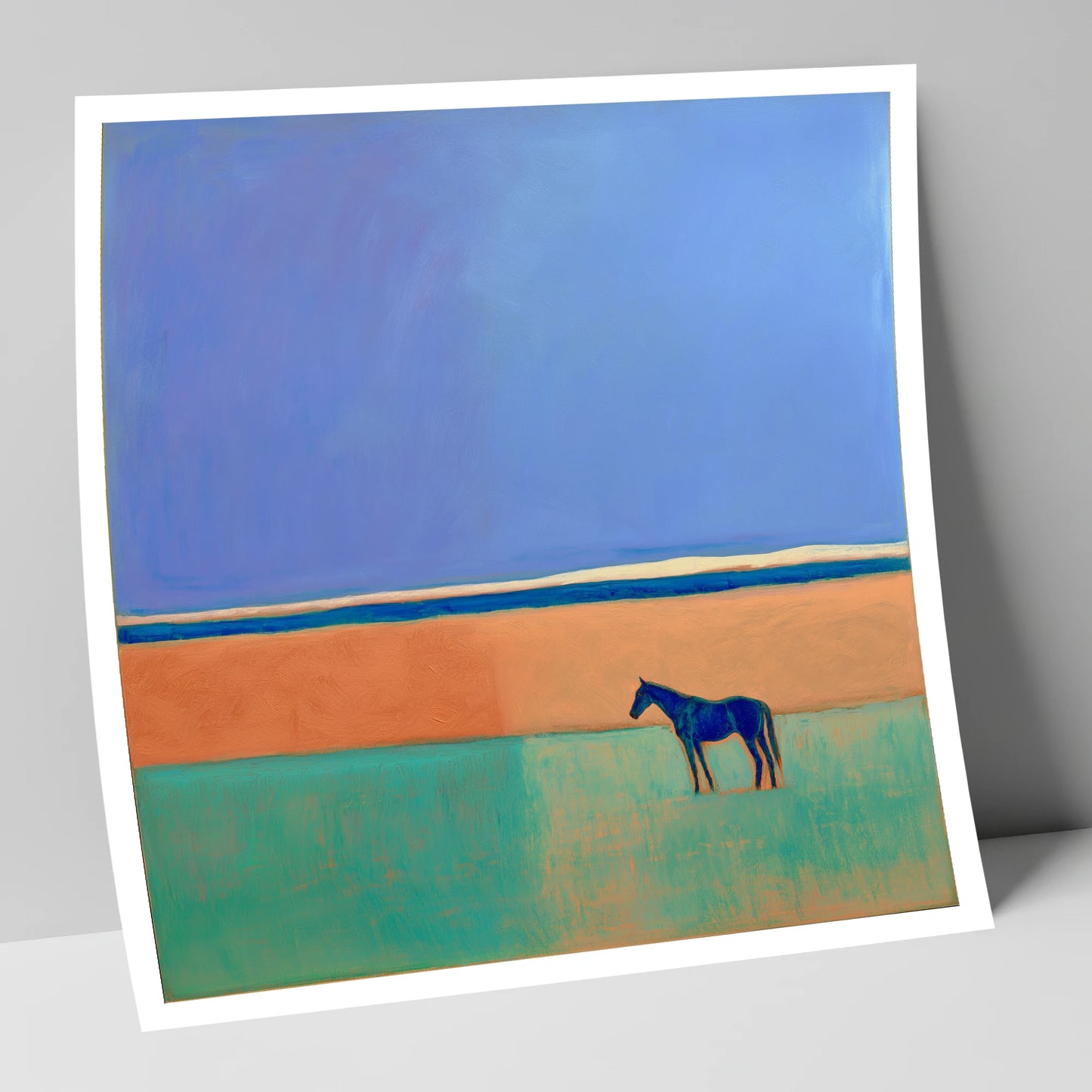 The Silent Expanse horse landscape art print