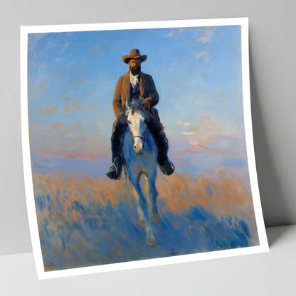 The Luminous Frontier western horse art print