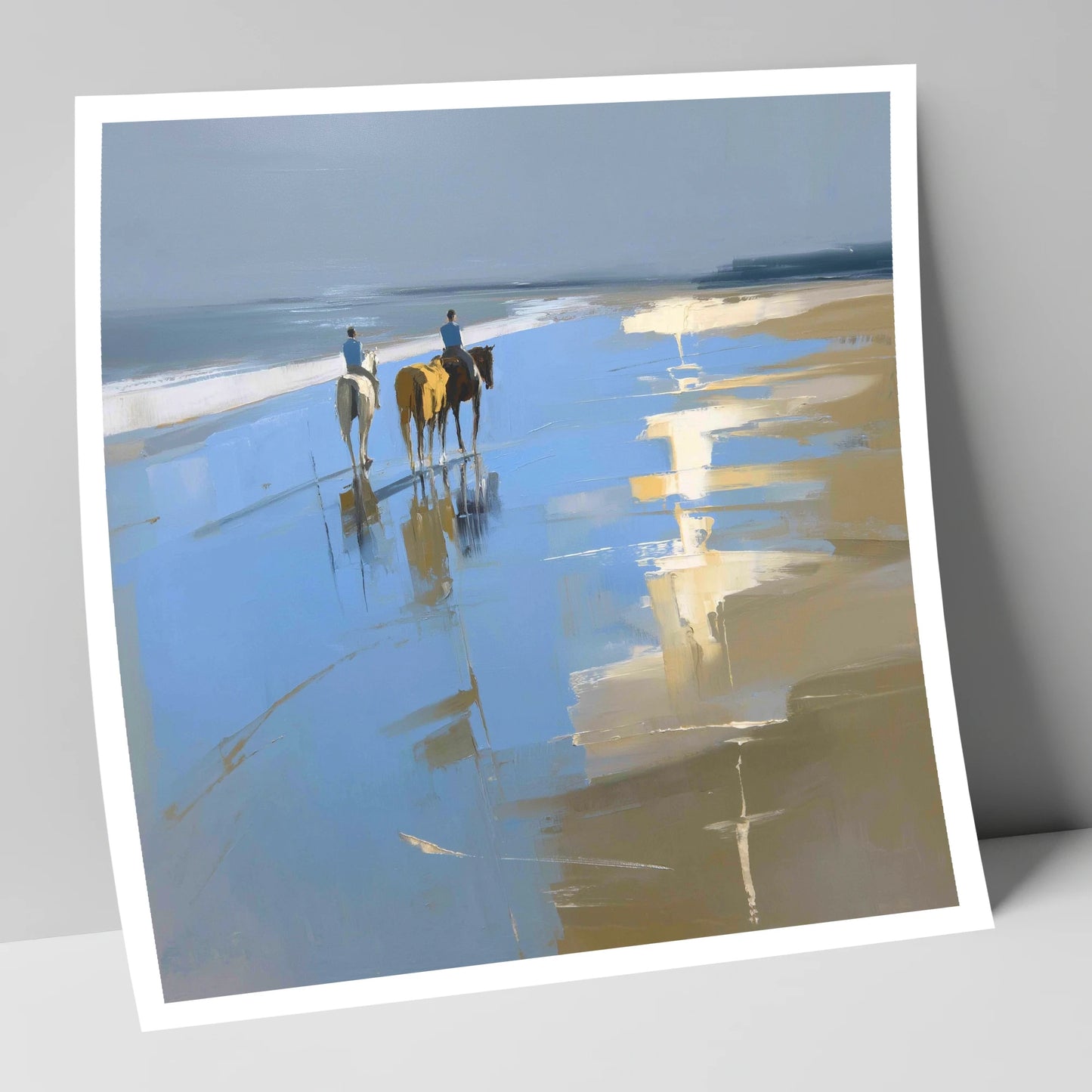 Shoreline Reflections horse landscape art print