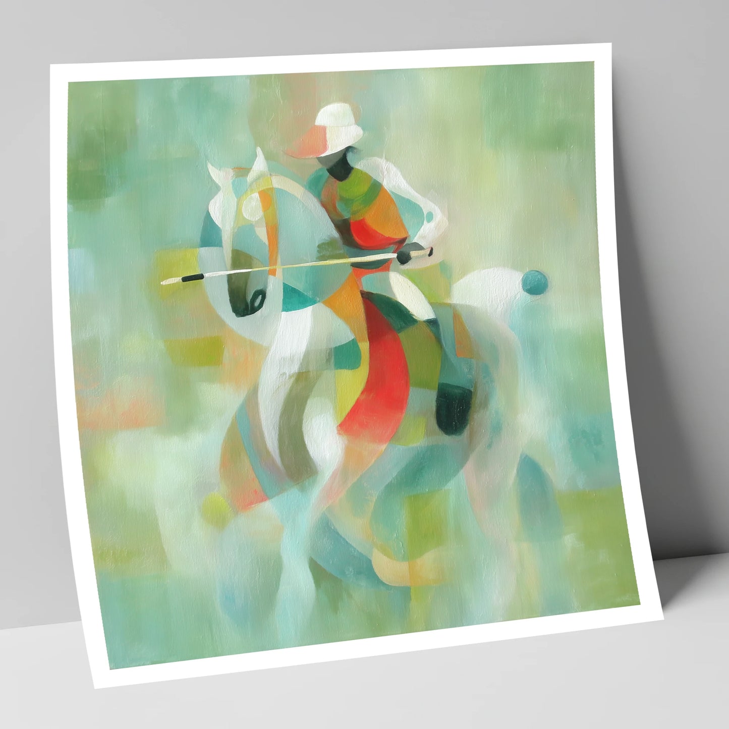 Harmonious Chukka polo horse art print