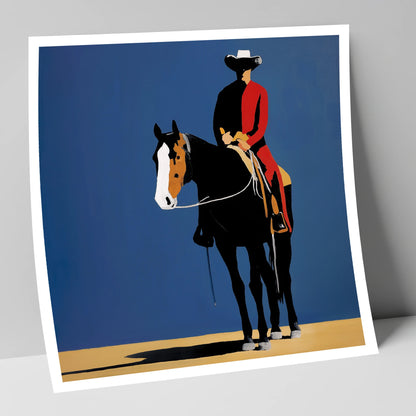 Bold Western Poise western horse art print