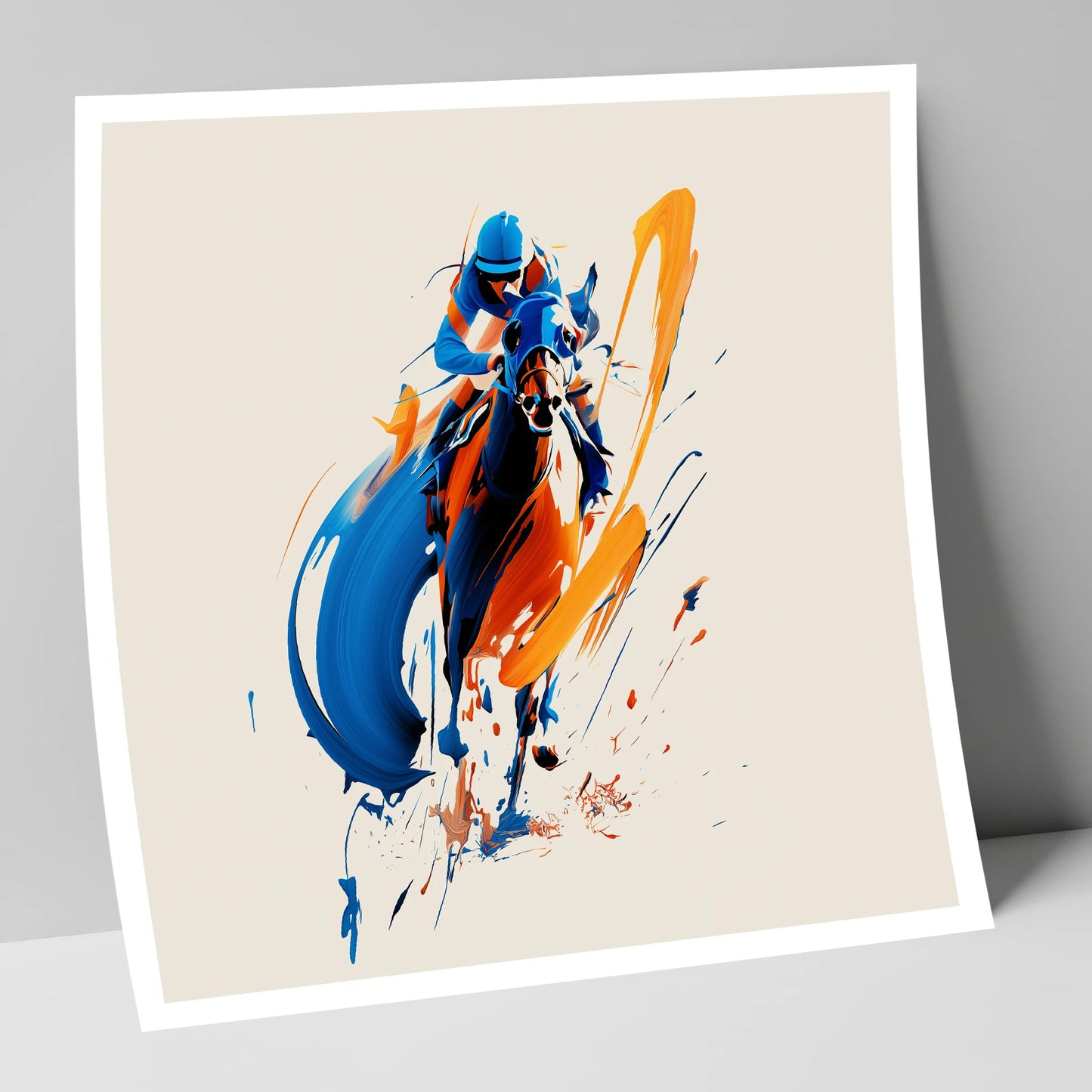 Dynamic Racing Strides racing horse art print