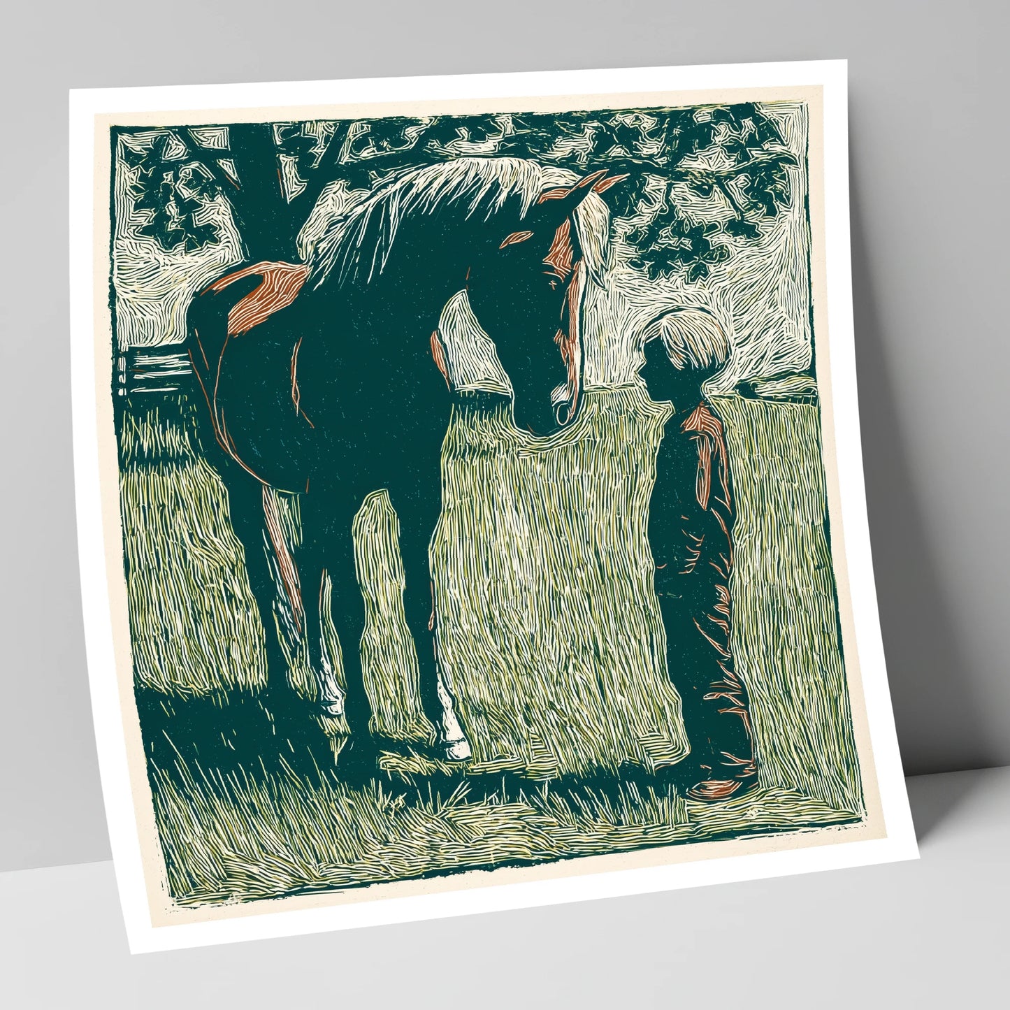 Kindred Spirits horse & rider art print