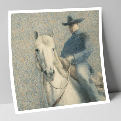 The Quiet Western western horse art print