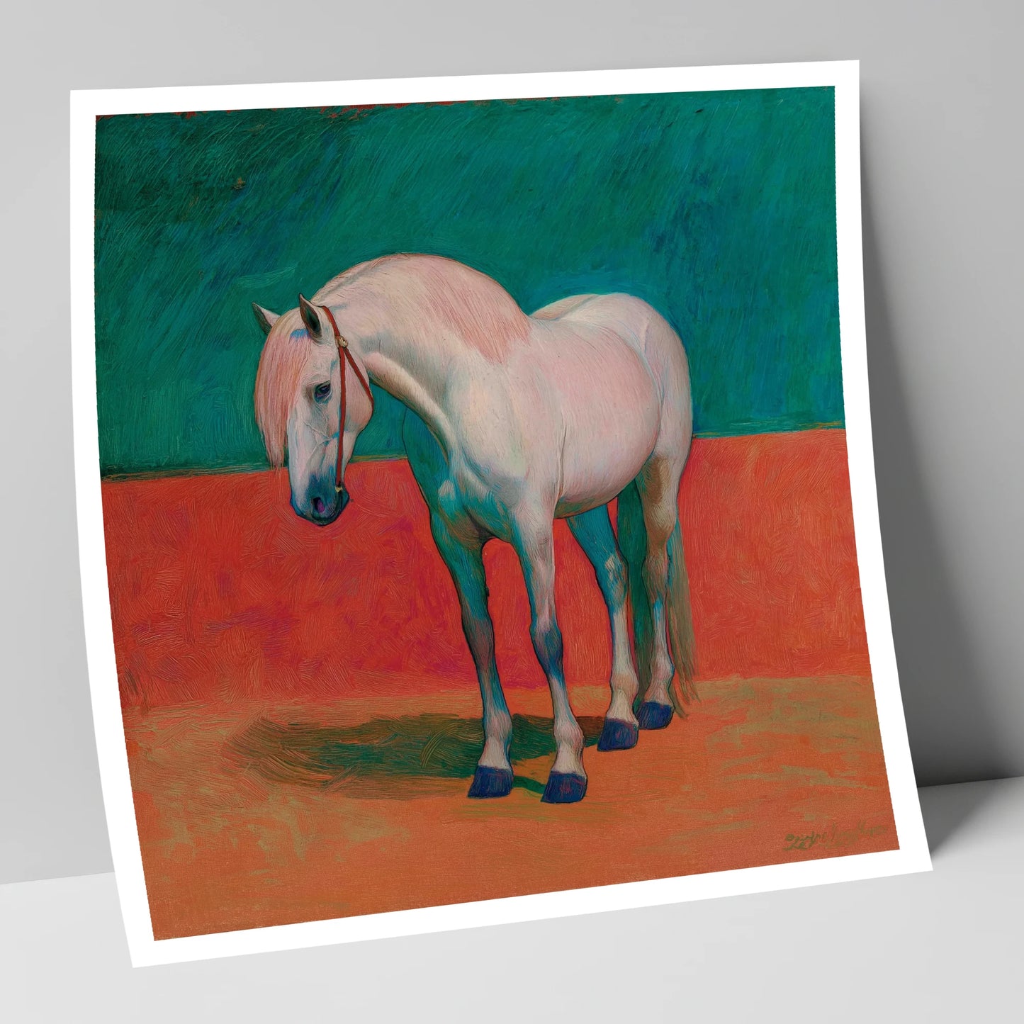 The Painted Grey horse breed art print