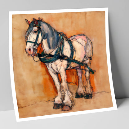 The Quiet Draught working horse art print