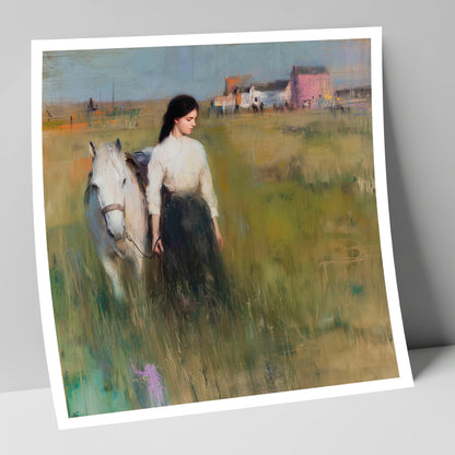 A Quiet Bond horse & rider art print