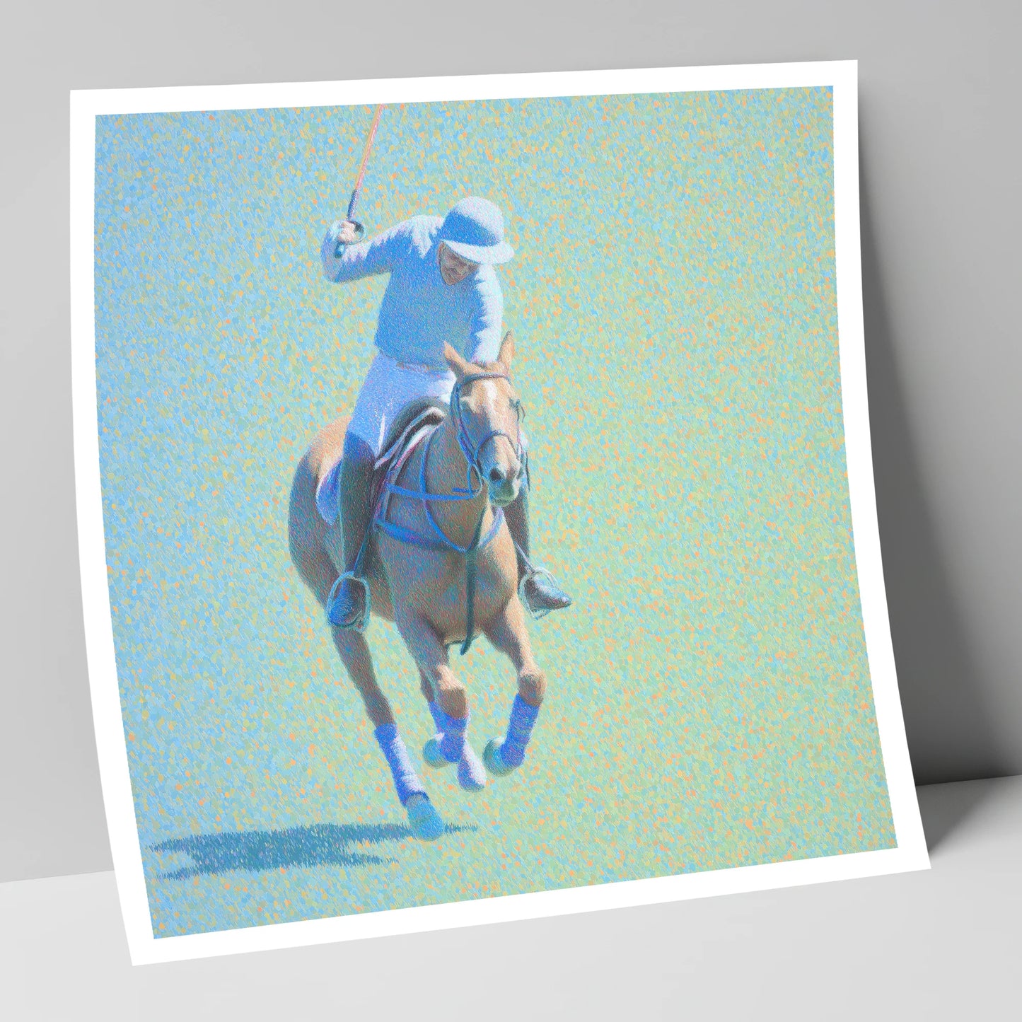 The Shimmering Chukka polo horse art print