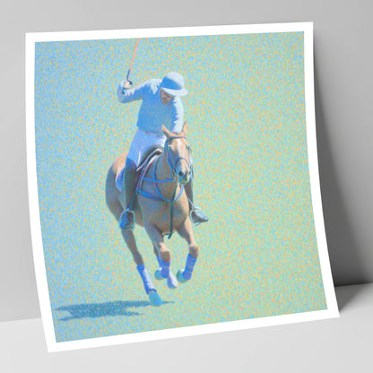 The Shimmering Chukka polo horse art print