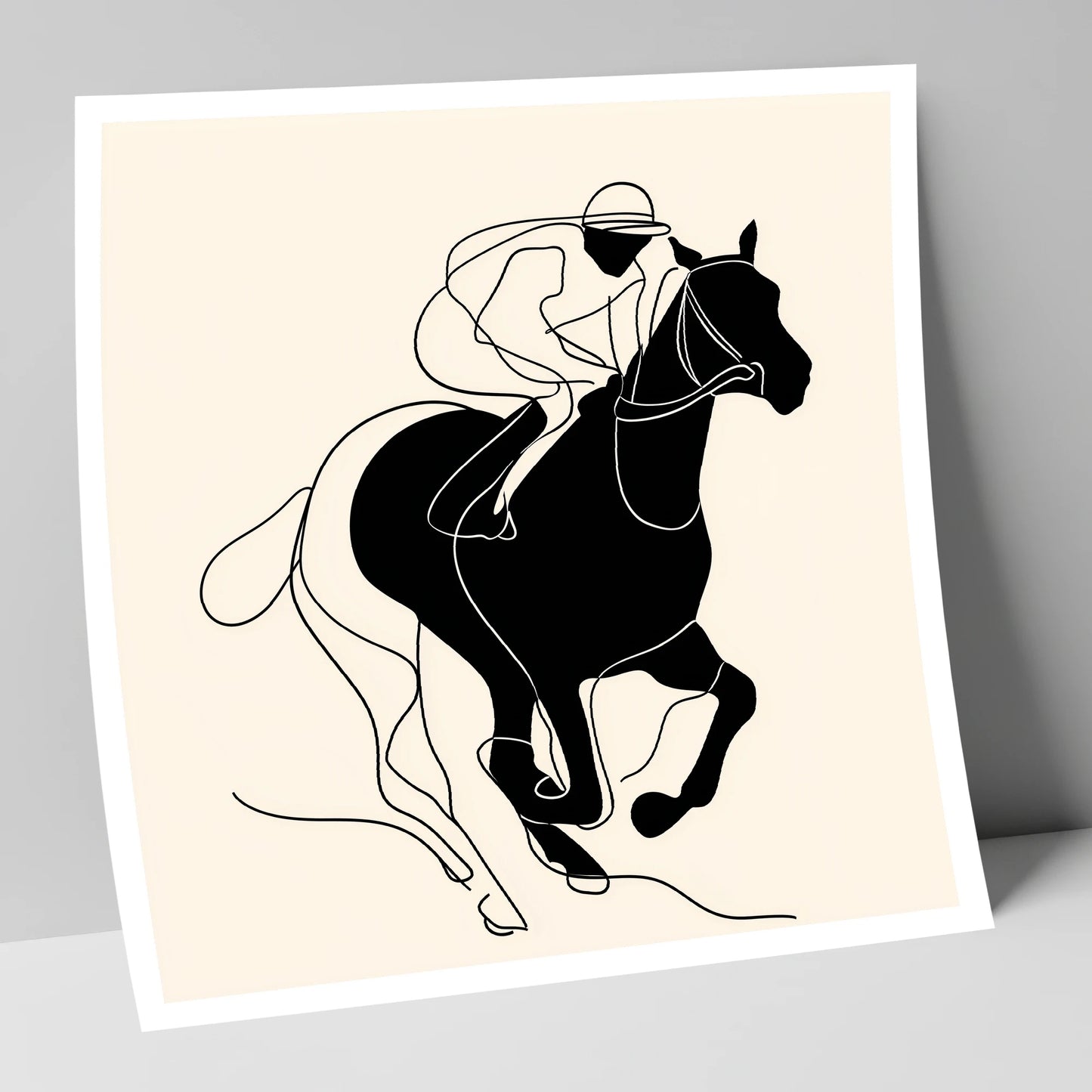 The Final Furlong racing horse art print