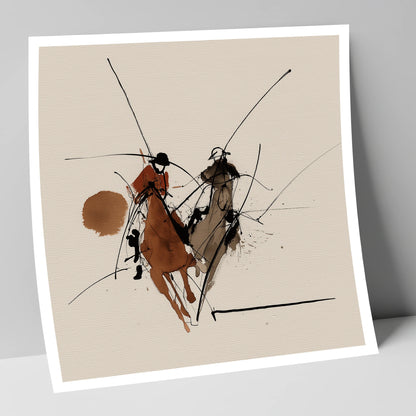 The Ride-Off polo horse art print